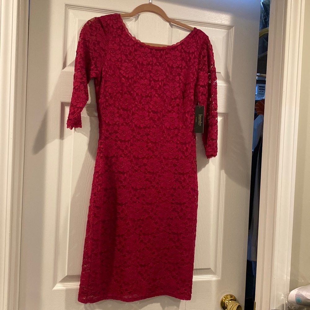 Brand new! Laundry by shelli segal pink lace cocktail dress!